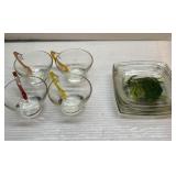 NEAT clear glass w/ blown glass handle mugs & more