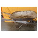 Antique wheel barrel