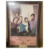 Framed Beatles poster