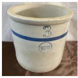 #3 Blue Band Stoneware crock