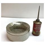 Vintage Texaco oil can & fire gard