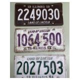 1950s Illinois license plates