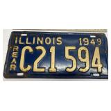 1949 Illinois license plate