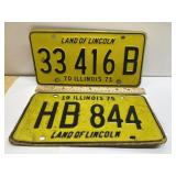 1970s Illinois license plates