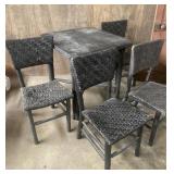 Patio set-table is 30"x30"x30"