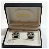 Vintage Ostbye stainless steel cufflinks (small