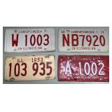 1950s & 60s Illinois license plates