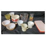 Vintage Tupperware, Fire King, Corelle more