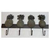 Metal pineapple coat hook