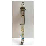 RARE brass hanging Galileo thermometer