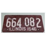 1946 Illinois license plate