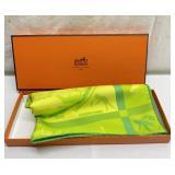 Hermes silk scarf in box