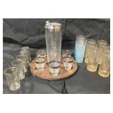 NEAT & RARE mid century modern bar set & more