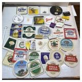 Vintage bar coasters incl German