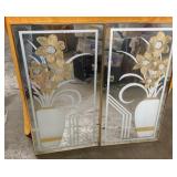 Vintage Windsor Art mirrored wall hanging-19x35