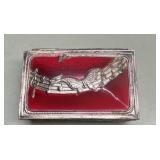 RARE Occupied Japan silverplate trinket box