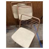 Mid century modern folding chairs