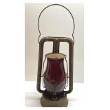 RARE antique Dietz lantern with red glass