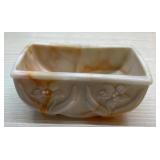 Vintage Akro Agate planter 5" across