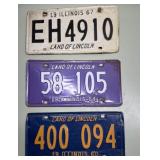 1960s Illinois license plates