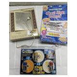 Makeup mirror, banner & polisher set