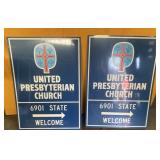 Church signs 24"x34"