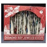 Antique Diamond Ray Jeweled Icicles Antique Diamond Ray Jeweled Icicles
