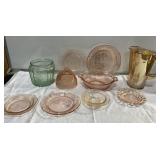 Antique depression glass & carnival glass