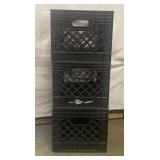 3 milk crates 3 milk crates