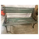 4' long wood & metal bench 4' long wood & metal bench