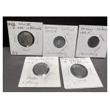1942 German coins Third Reich WWII 1942 German coins Third Reich WWII