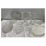 Antique depression glass & Bicentennial plate Antique depression glass & Bicentennial plate