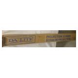 Retro Da-Lite Projection Screen in box Retro Da-Lite Projection Screen in box