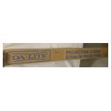 Retro Da-Lite Projection Screen in box