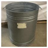 Steel bucket 20 in tall 17 in wide Steel bucket 20 in tall 17 in wide