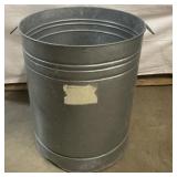 Steel bucket 20 in tall 17 in wide