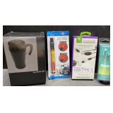 NEW ear buds, USB cords, scratch remover & coffee NEW ear buds, USB cords, scratch remover & coffee