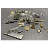 Vintage military, tie clips & pins, cufflinks more Vintage military, tie clips & pins, cufflinks more