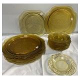 Antique depression glass