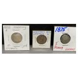 1875 & 1888 German coins