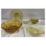 Antique depression glass