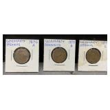 1876, 1891 & 1899 German coins 1876, 1891 & 1899 German coins