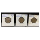 1876, 1891 & 1899 German coins