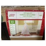 4 ft tall Indiana Spruce lighted white tree-not 4 ft tall Indiana Spruce lighted white tree-not