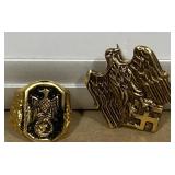 Vintage SS Nazi pin & clip Vintage SS Nazi pin & clip