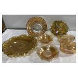 Antique depression glass & carnival glass