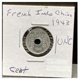 1943 French Indo China coin 1943 French Indo China coin