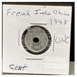 1943 French Indo China coin