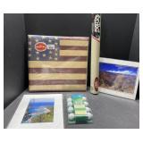 SIGNED photos, contact paper, golf corn on the SIGNED photos, contact paper, golf corn on the