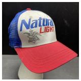 Natural Light mesh back snap back hat